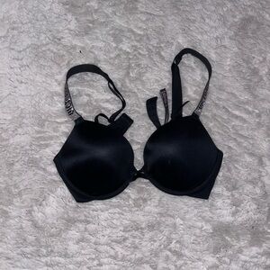 Victoria's Secret Black Bra with Silver Accents